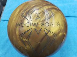 14 lbs 14 oz USED Hammer BLACK WIDOW GOLD bowling ball - Goo
