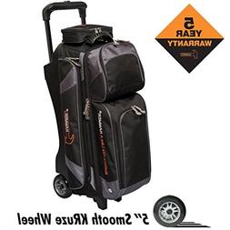 Hammer 3 Ball Deluxe Roller Bowling Bag with Urethane Wheels