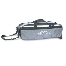 Roto Grip 3 Ball Travel Tote Bowling Bag Silver/Black/Purple