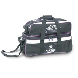 Roto Grip All Star BLACK/PURPLE Carry All 3 Ball Tote Bowlin
