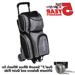 KR Strikeforce Apex Silver/Black 3 Ball Roller Bowling Bag