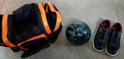 Bowling Ball Global 900 Profit Black Emerald Pearl with Bag 
