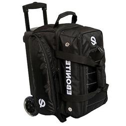 Ebonite Eclipse Black 2 Ball Roller Bowling Bag
