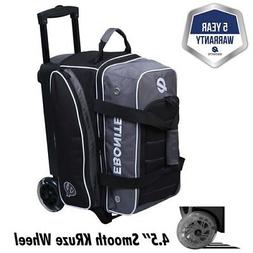 Ebonite Eclipse Black/Smoke 2 Ball Roller Bowling Bag