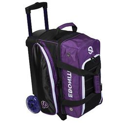 Ebonite Eclipse Purple 2 Ball Roller Bowling Bag