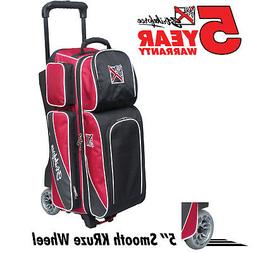 KR Strikeforce Fast Black/Red 3 Ball Roller Bowling Bag