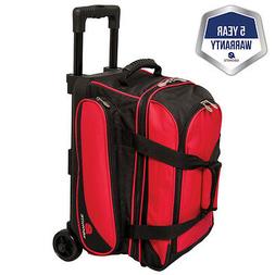 Ebonite Transport II Black/Red 2 Ball Roller Bowling Bag